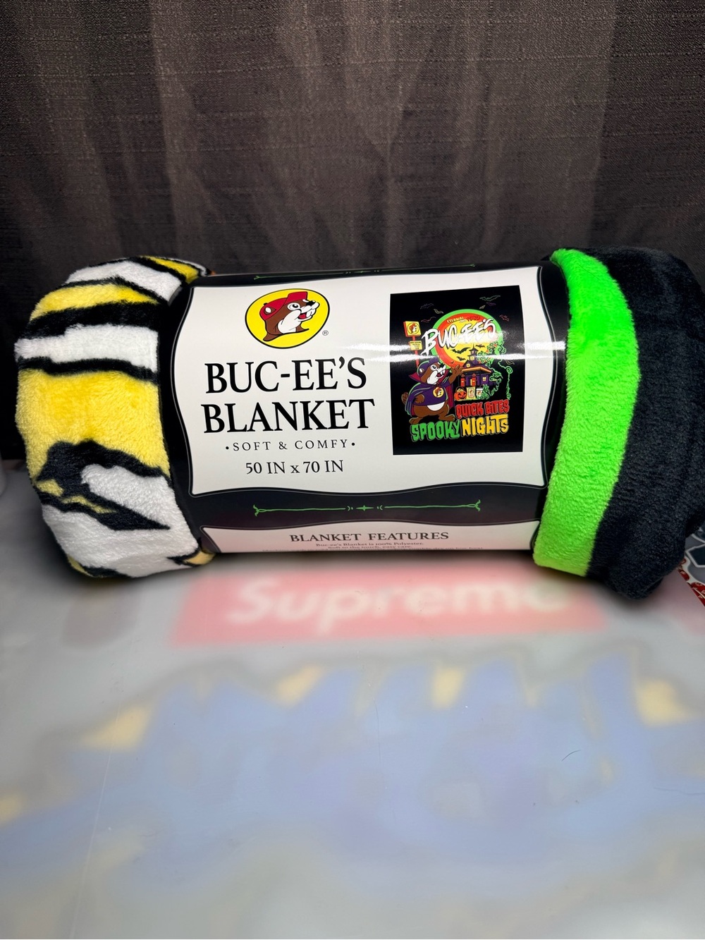 Buc-ee's HALLOWEEN 2026 Blanket "Quick Bites Spooky Nights" New